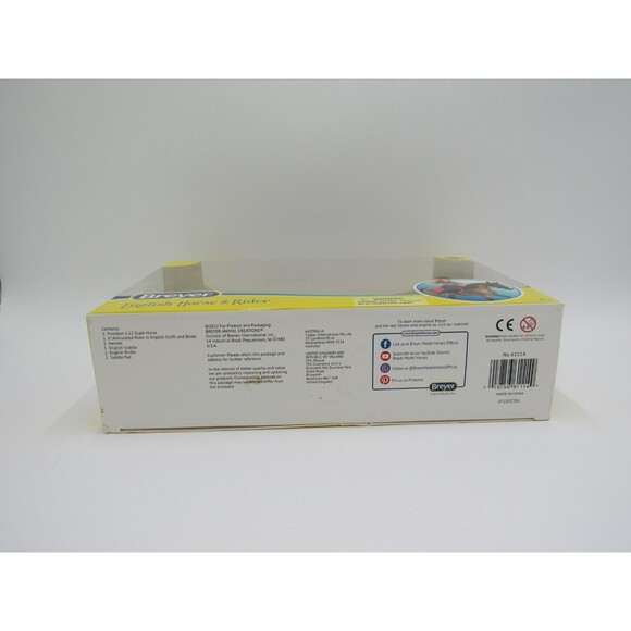 Breyer Classics Collection #61114 English Horse and Rider Blonde Girl Brown Pony - Picture 16 of 16